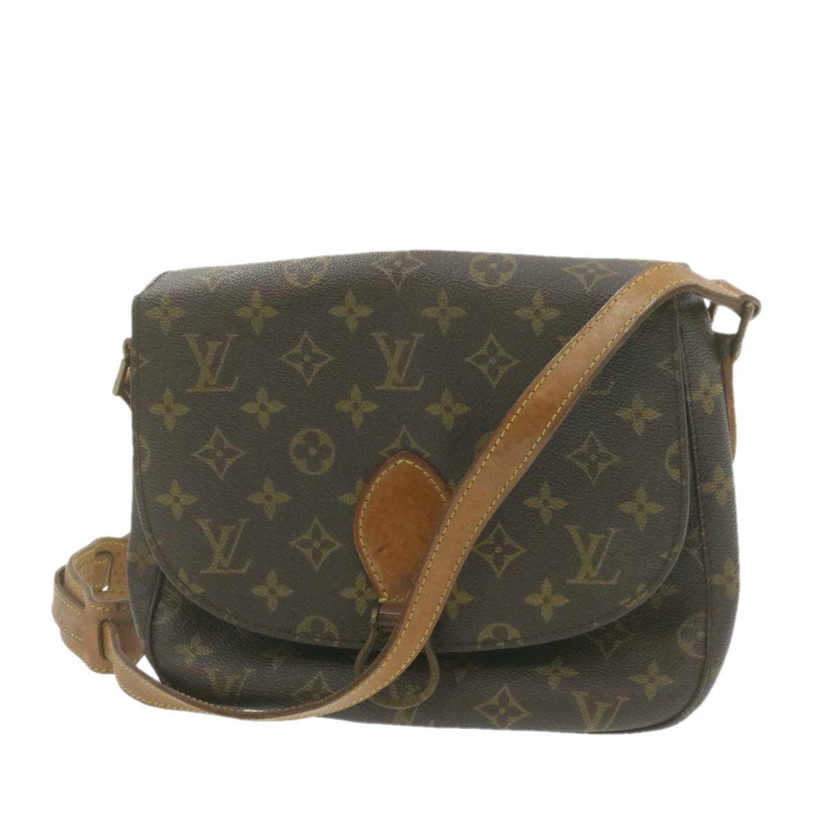 Louis Vuitton Monogram Saint Cloud Gm Shoulder Bag M51242 Lv Auth Am880g